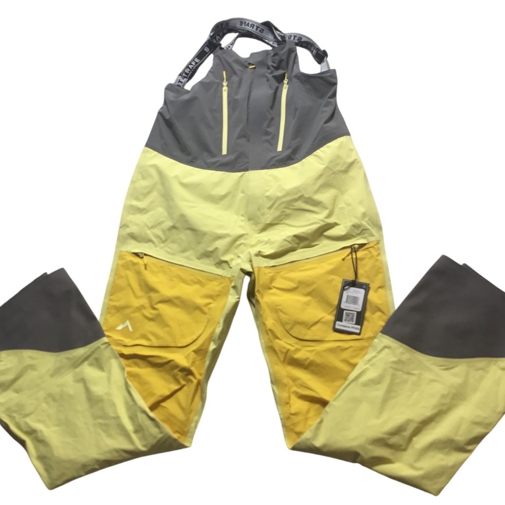 STRAFE Aspen‎ Womens Scarlett Bib Ski Snowboard Pants 41 Lemon L NWT